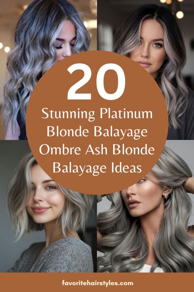 Platinum Blonde Balayage Ombre Ash Blonde Balayage Ideas
