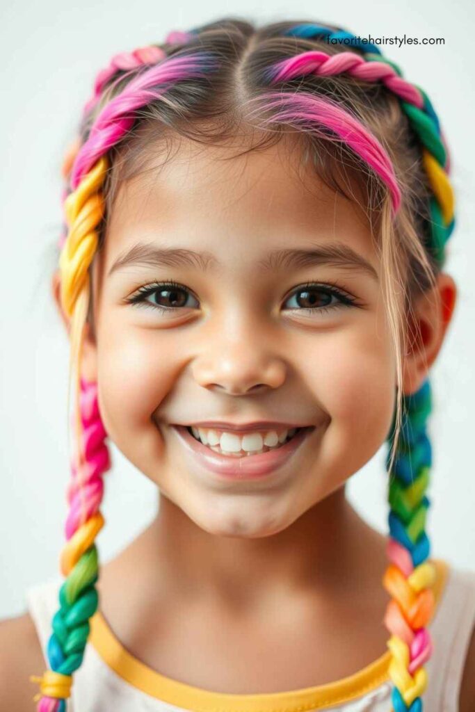 Rainbow Hair Extensions
