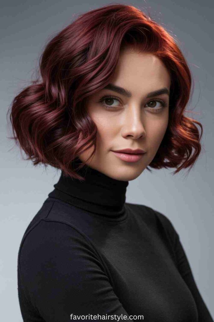 Red Curly Ponytail Weave