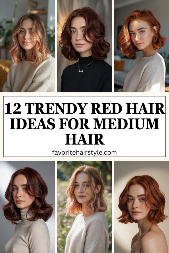 Red Hair Ideas For Medium Hair