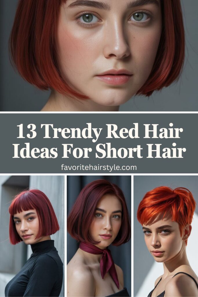 Red Hair Ideas For Short Hair