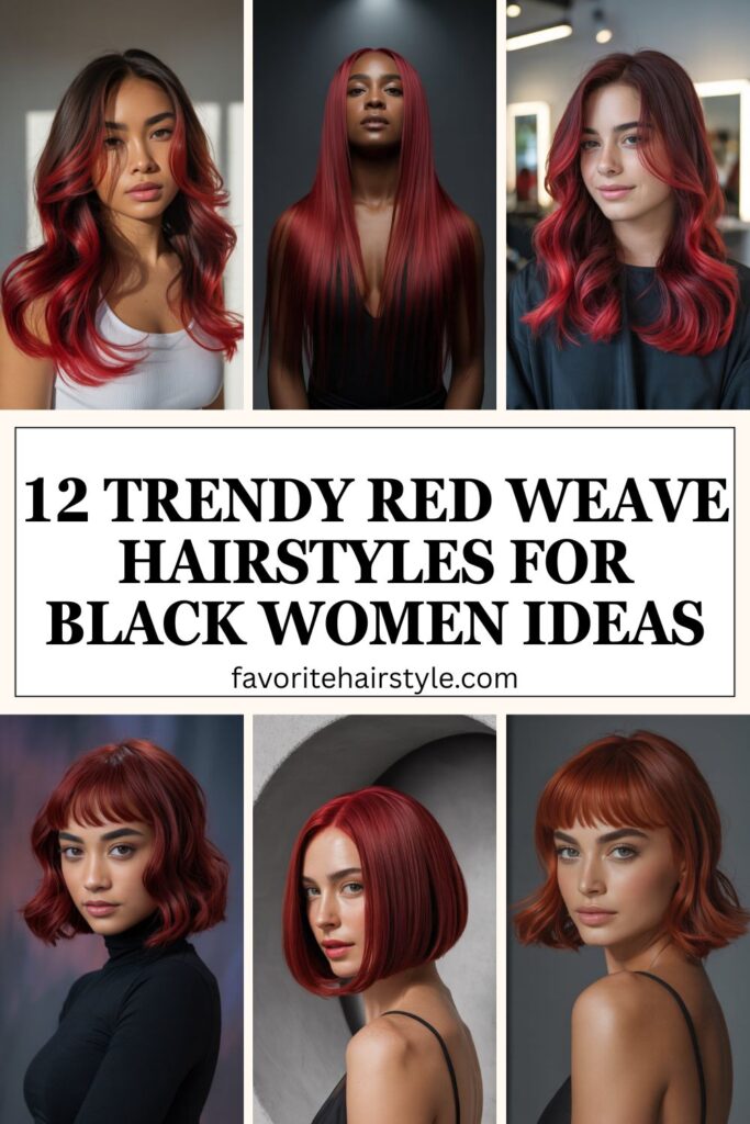 Red Weave Hairstyles For Black Women Ideas