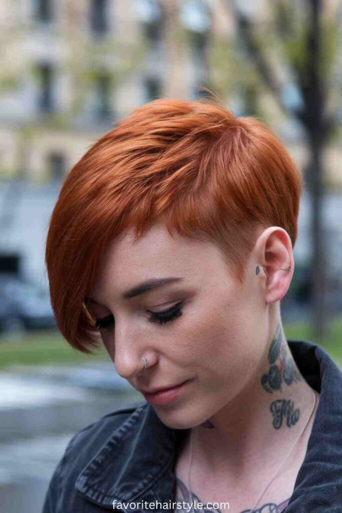 Red Weave with Side Part