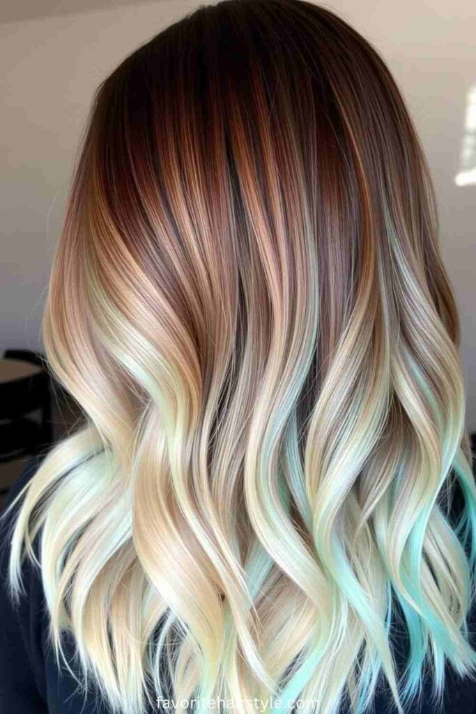 Root Melt with Baby Blonde Ends
