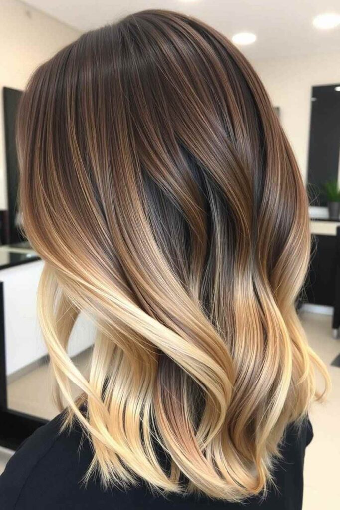 Root Melt with Beige Blonde Ends