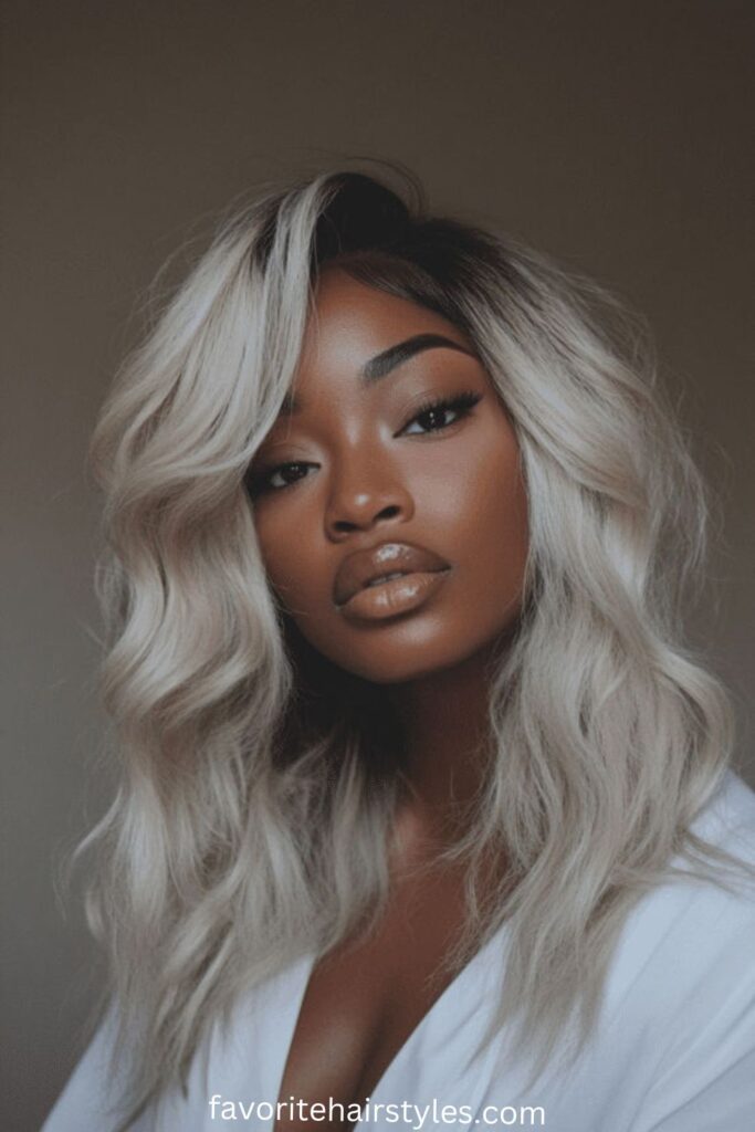 Rooted Ash to Platinum Mid-Length Waves