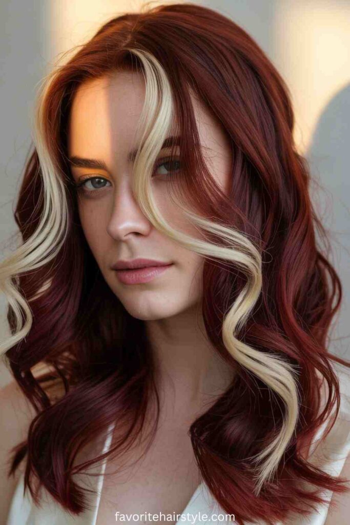 Rusty Red with Buttery Blonde Tips