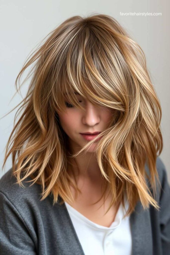 Shag Cut with Wispy Bangs