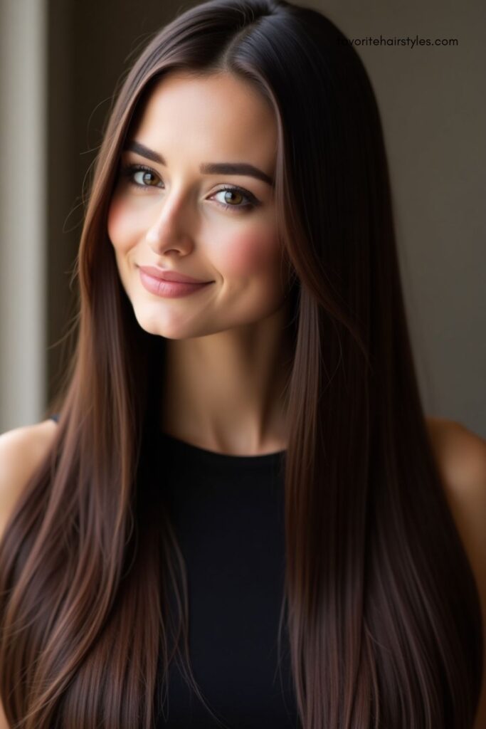 Sleek Espresso Straight Look