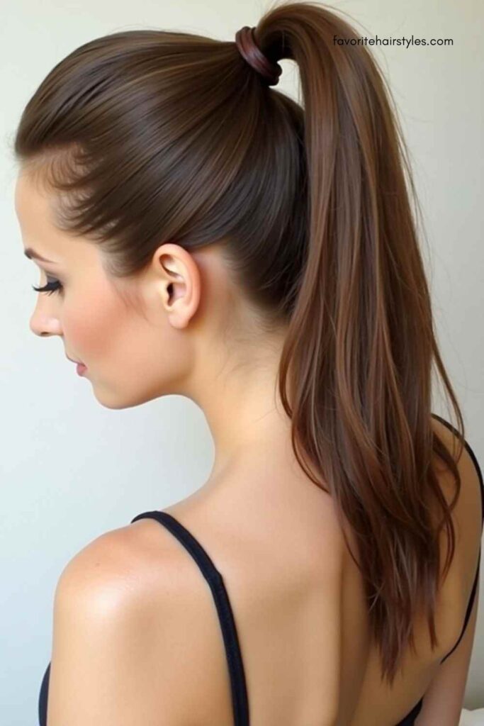Sleek and Polished Ponytail