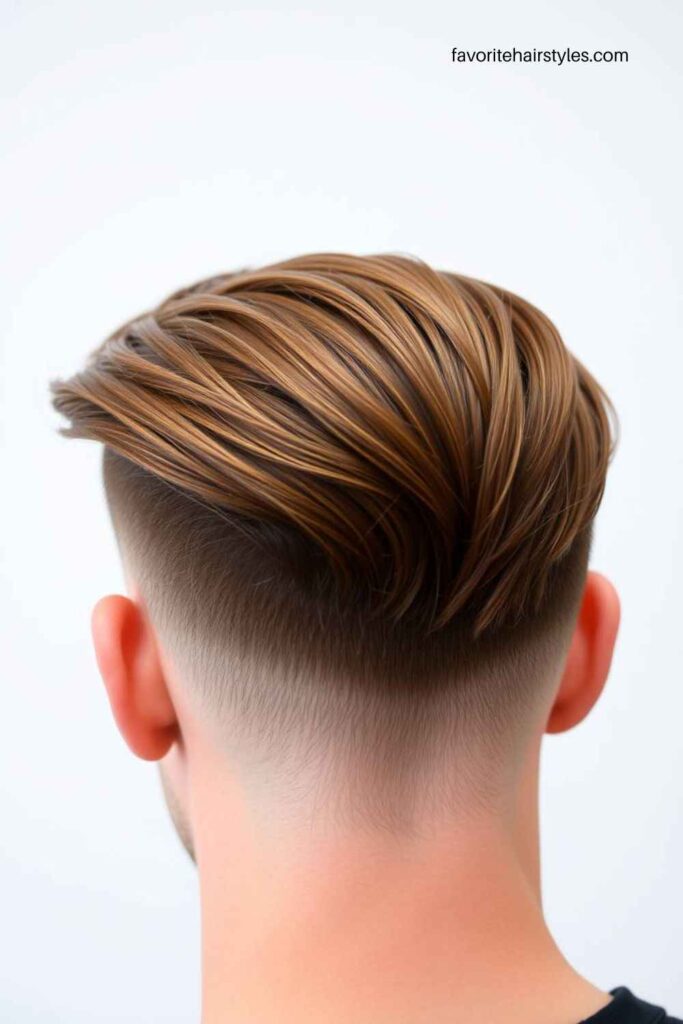 Slicked Back Caramel Look