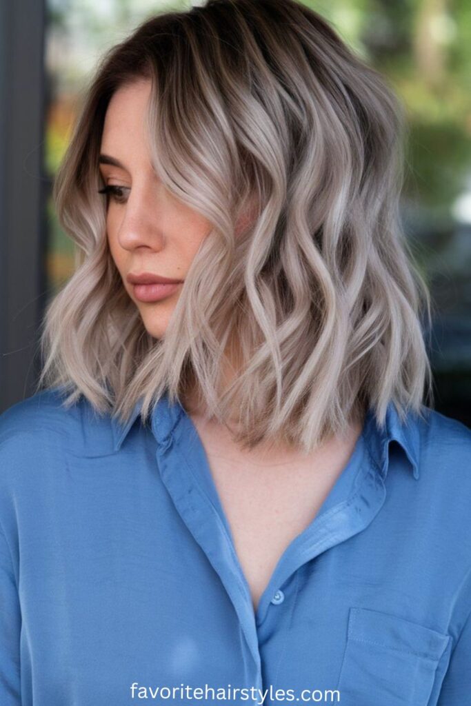 Smoky Ash Blonde Balayage