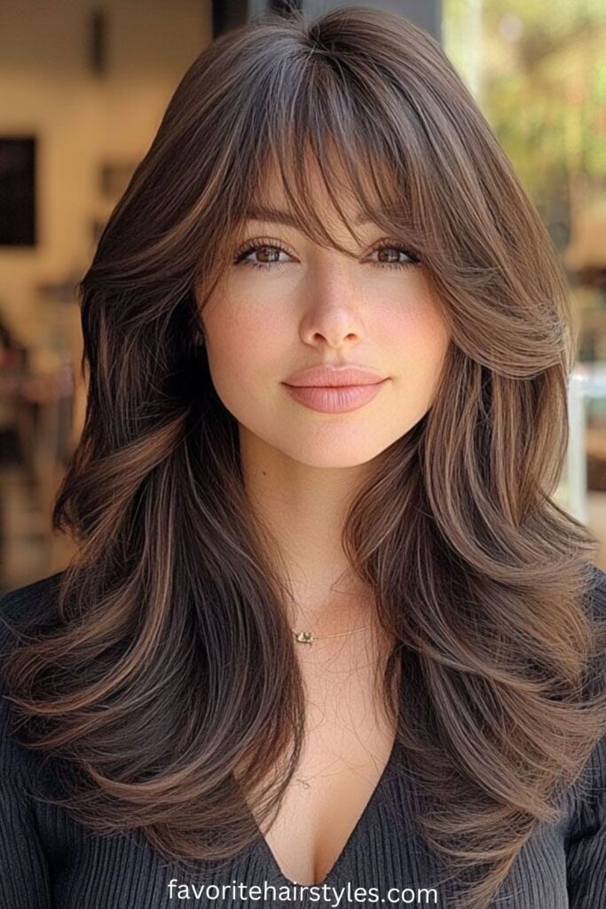 Smoky Brown with Deep Side Part