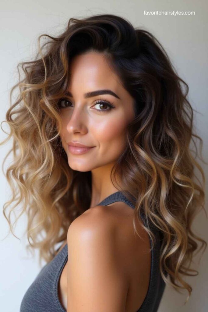 Soft Ash Brown Balayage with Natural Roots