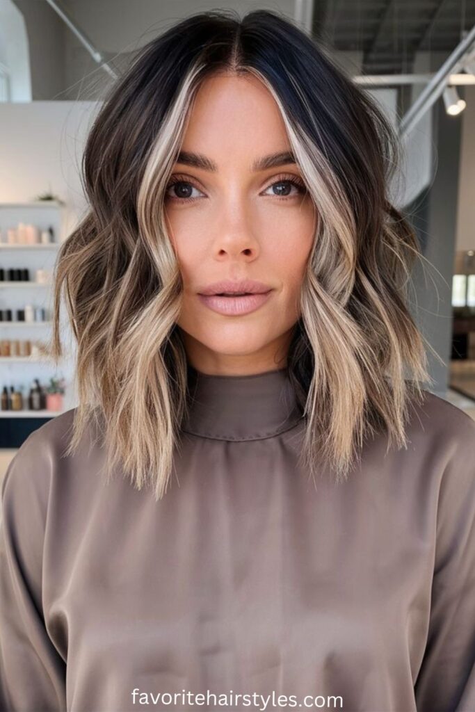 Soft Ombre Fade on Layered Lob