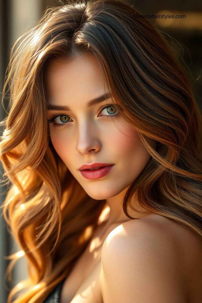 Soft Waves with Caramel Highlights