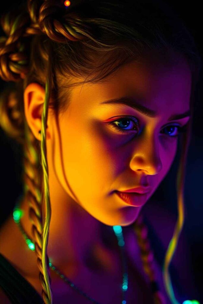 Space Bun Braided Extensions