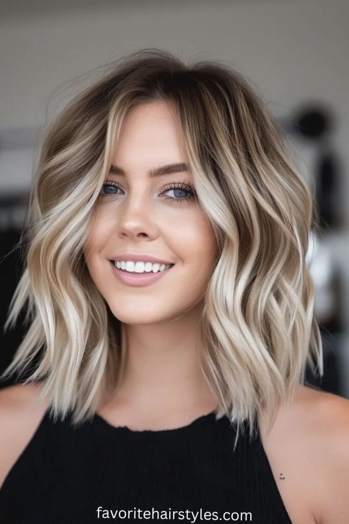 Stacked Bob with Cool Blonde Dimension