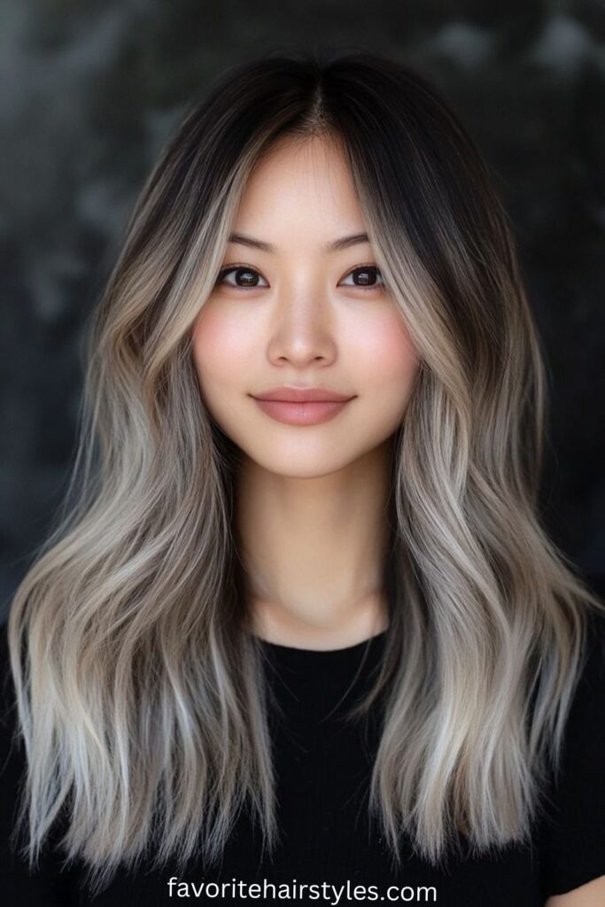 Subtle Gradient from Ash Brown to Honey Blonde Ends