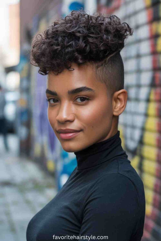 Tapered Cut with Defined Curls