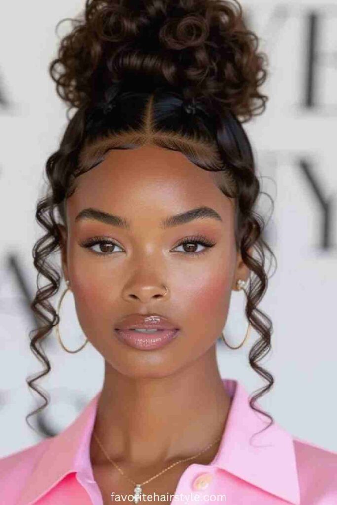 Tight Curly Ponytail