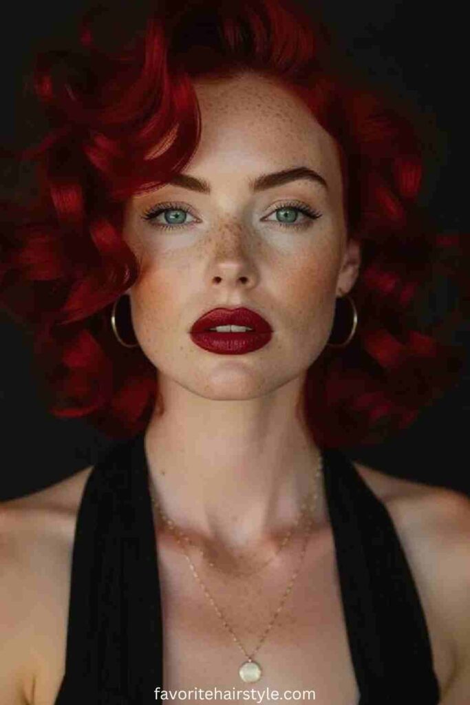Two-Tone Red Curls