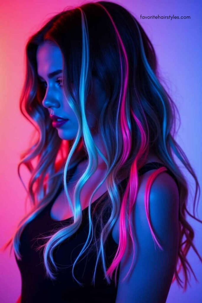 UV Reactive Tape-In Extensions