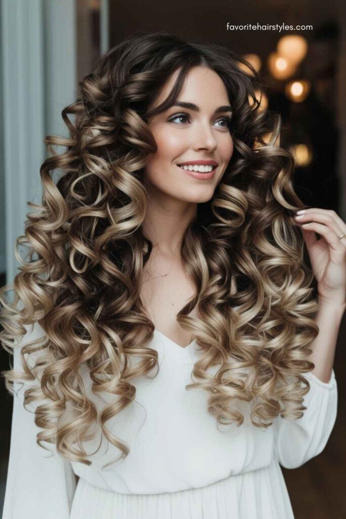 Voluminous Loose Curls
