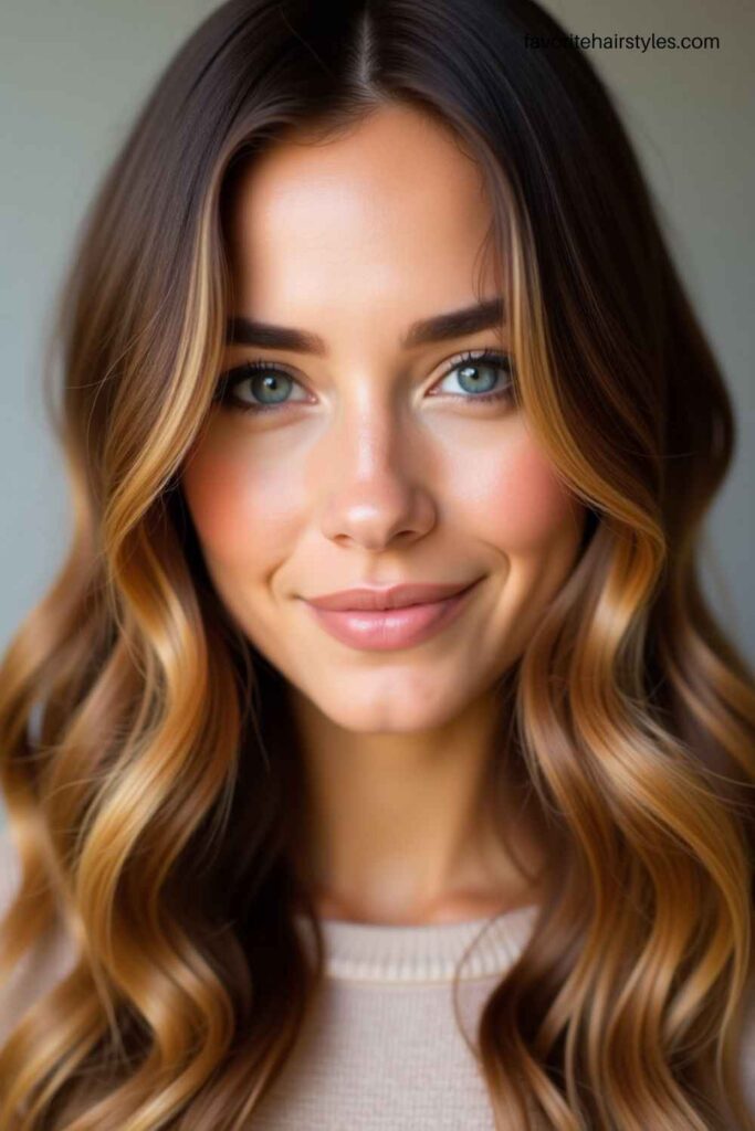 Warm Caramel Balayage