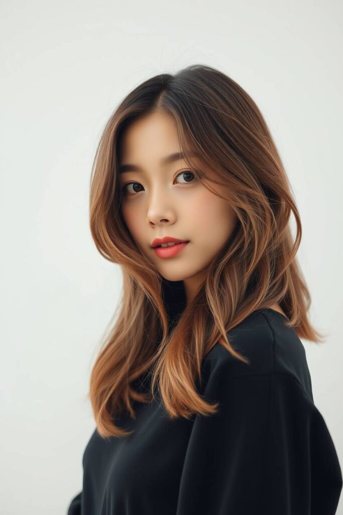 Wavy Ash Brown Hair