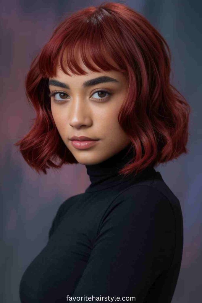 Wavy Red Weave