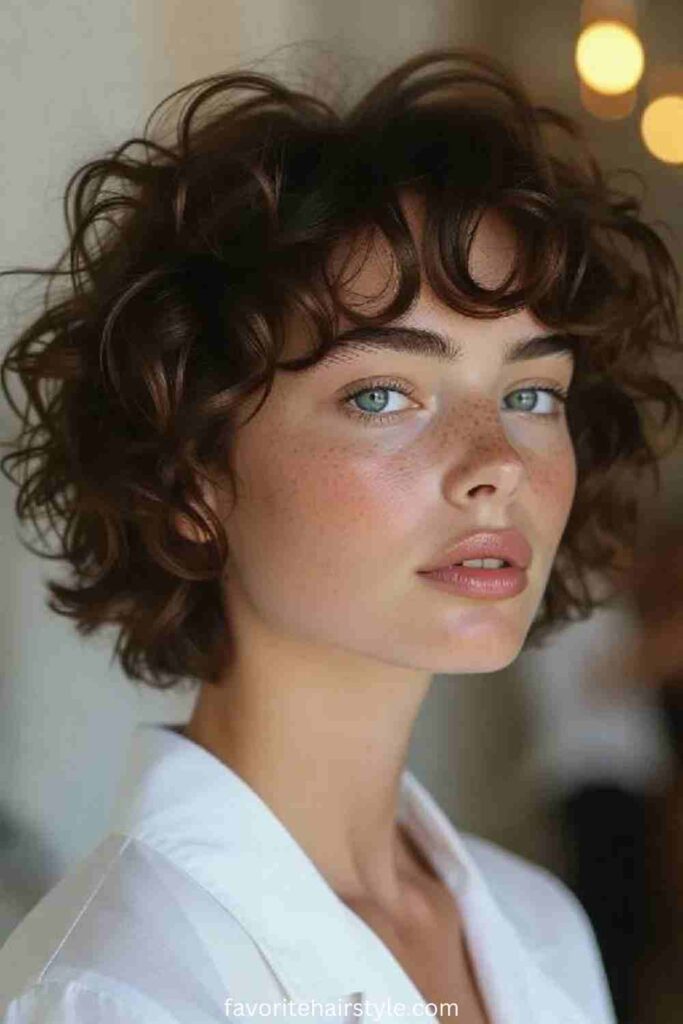 Wet-Look Curly Hair