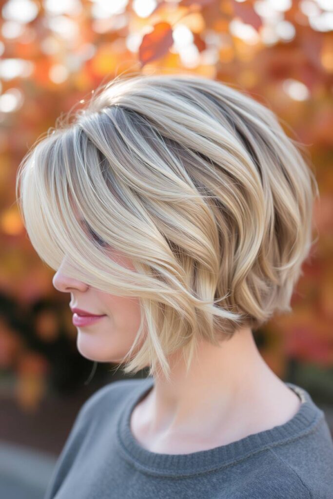 Ash Blonde with Shadow Roots