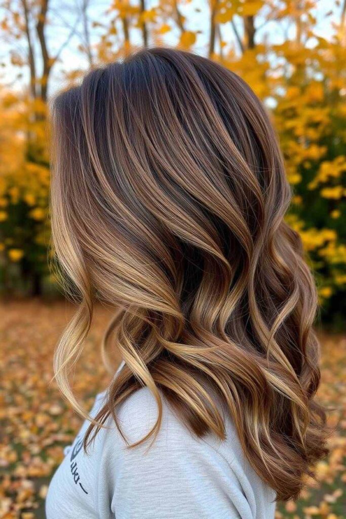 Ash Brown with Caramel Highlights