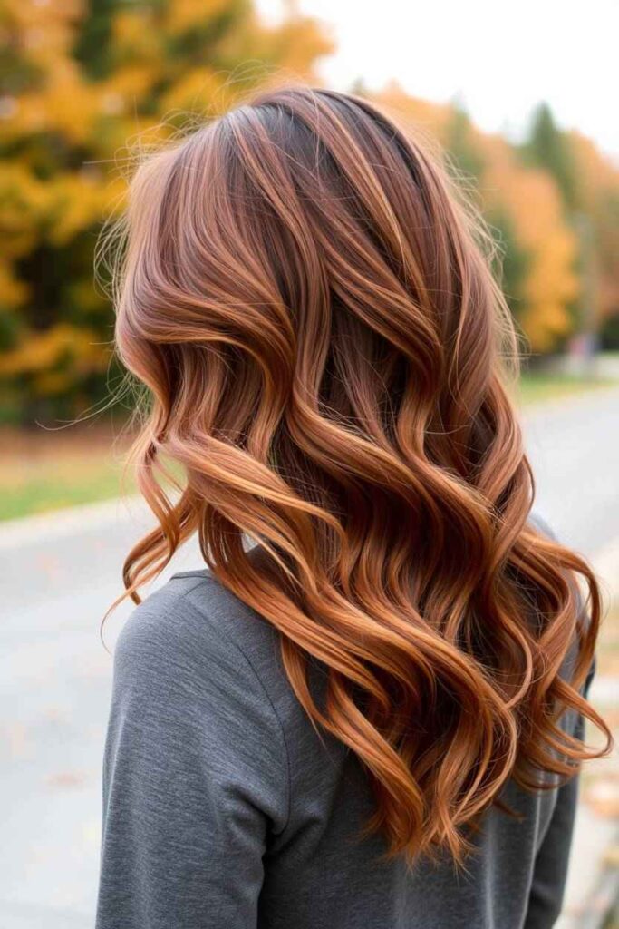 Auburn Balayage Waves