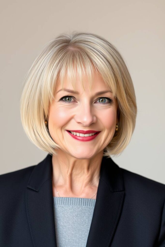 Beige Blonde Bob