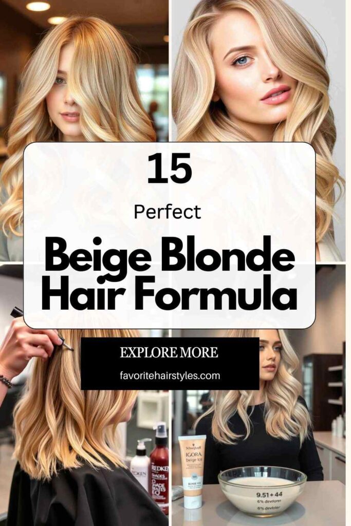 Beige Blonde Hair Formula