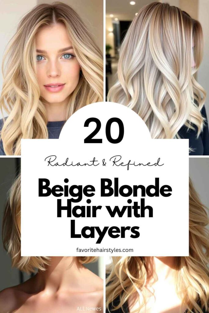 Beige Blonde Hair with Layers