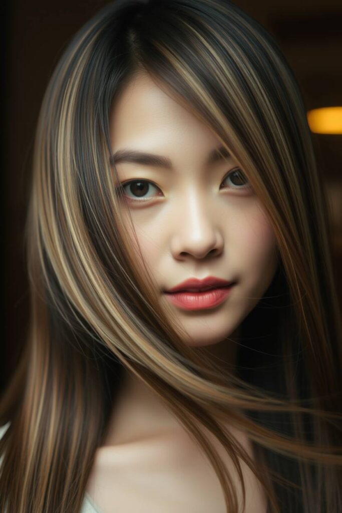 Beige Blonde Highlights