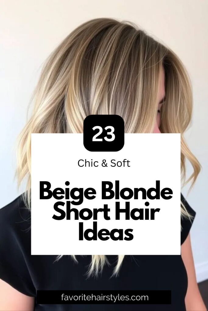 Beige Blonde Short Hair