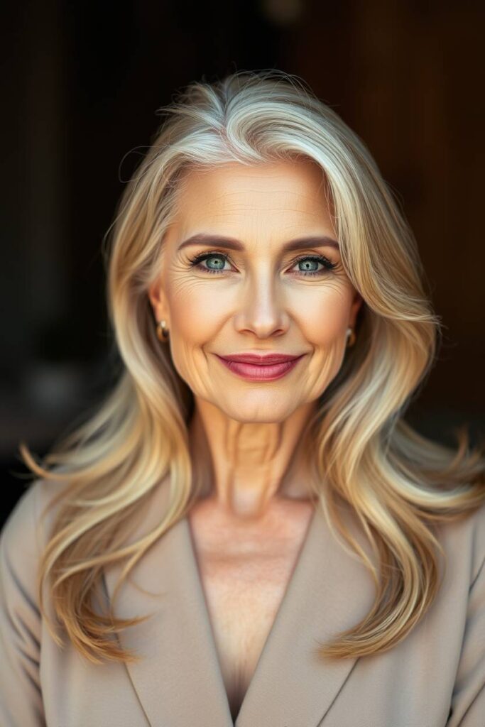 Beige Blonde with Lowlights