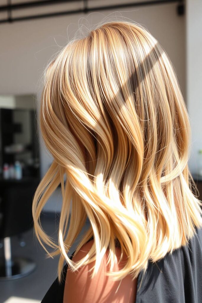 Blending caramel with honey tones