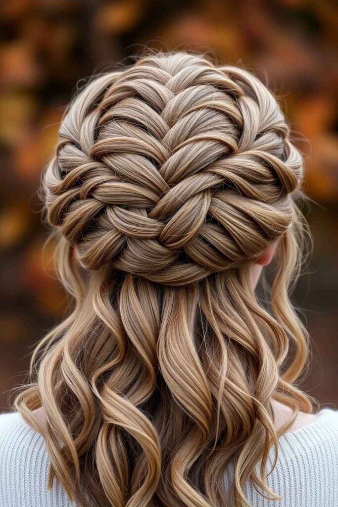 Braided Crown Updo
