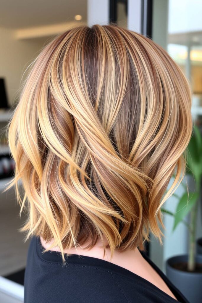 Bronde Balayage on Short Layers
