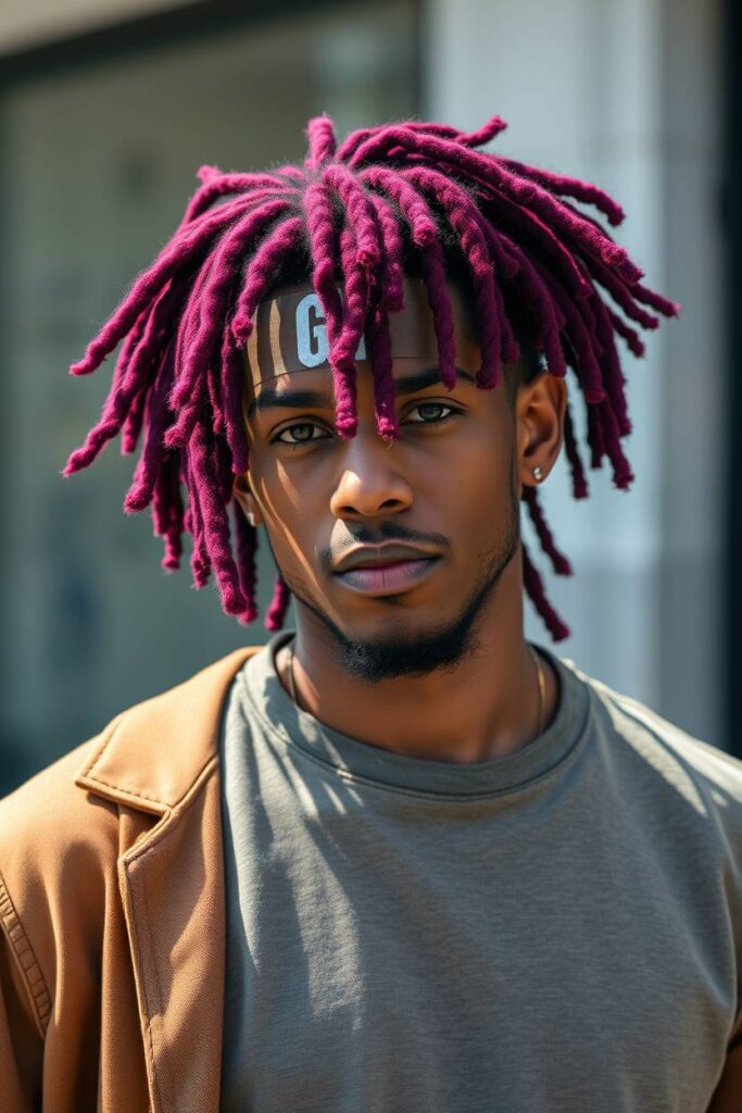 Burgundy Dreadlocks