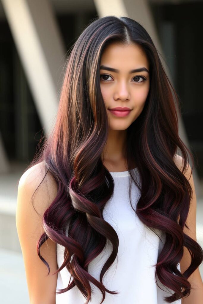 Burgundy Ombre