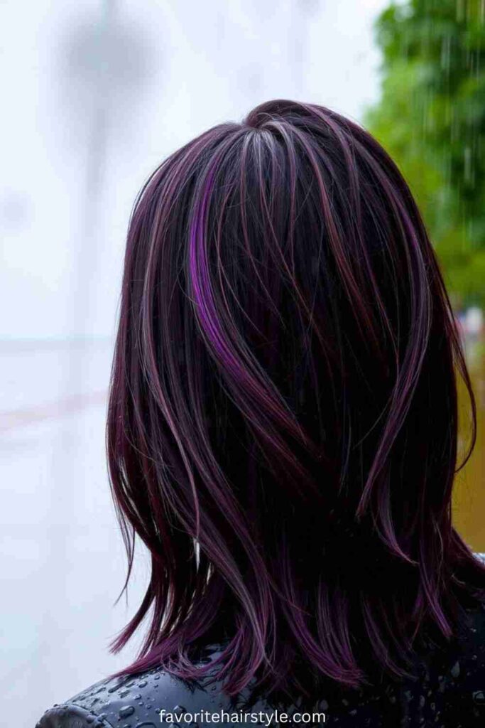 Burgundy with Purple Highlights