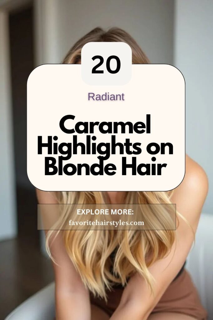 Caramel Highlights on Blonde Hair