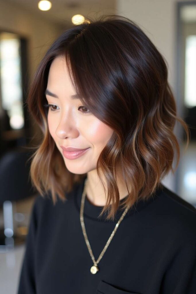 Caramel Lowlights for Depth