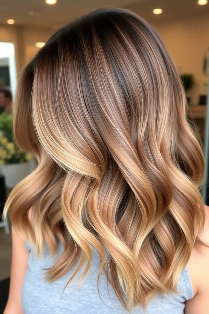 Caramel Ombre with Layered Ends